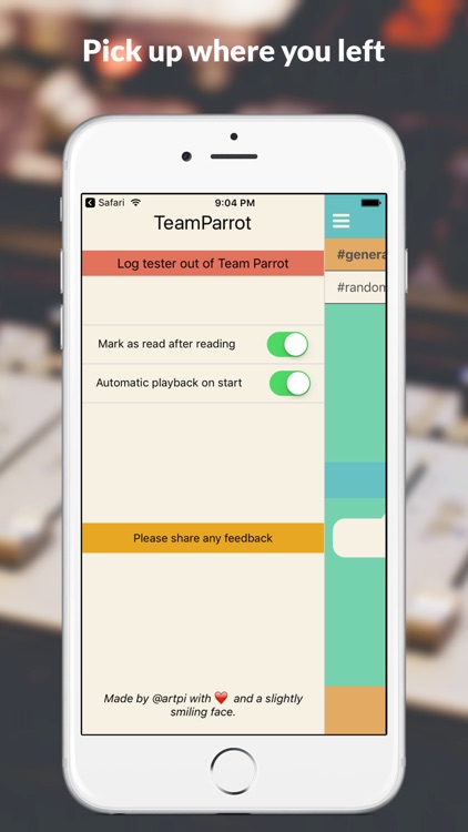TeamParrot - Listen to your Slack messages