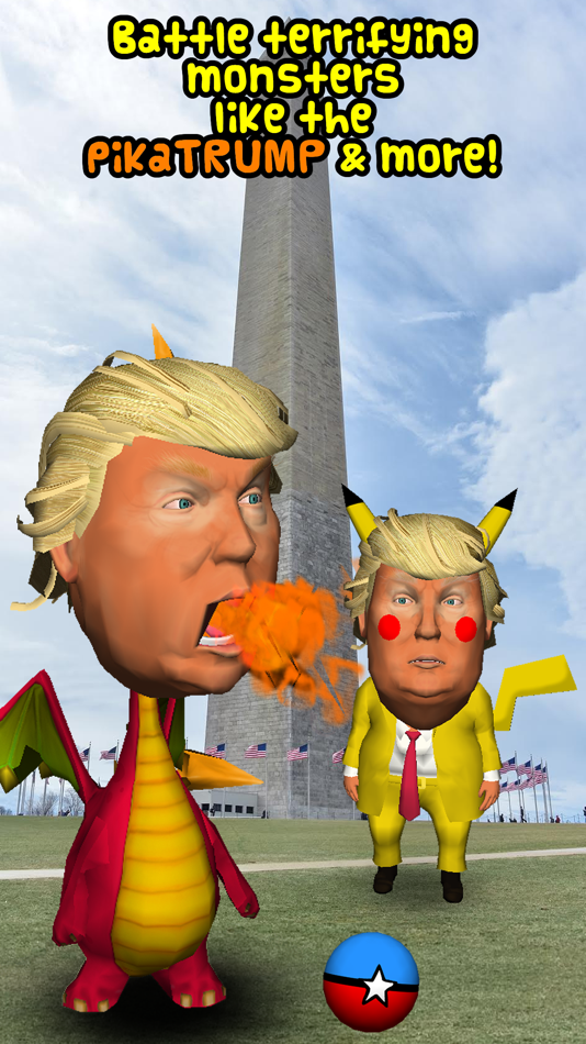 #1. TRUMP-yman GO! Bounce balls at him in augmented reality! (iOS) 由: Useless Creations Pty Ltd