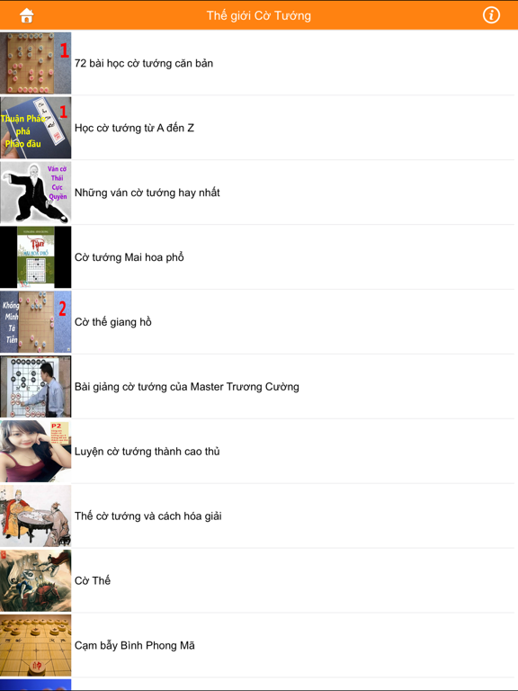 Cờ tướng - video thế cờ, cờ úp trên Youtube iPad screenshot 3 - Entertainment app