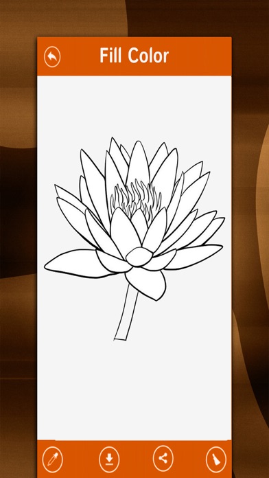 Screenshot #2 pour Flower Coloring Book-Different Flowers Color Pages