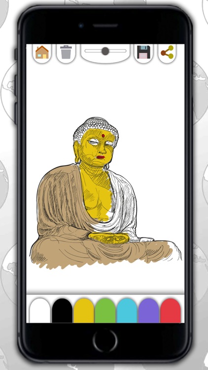 World drawing coloring book for adults - Premium