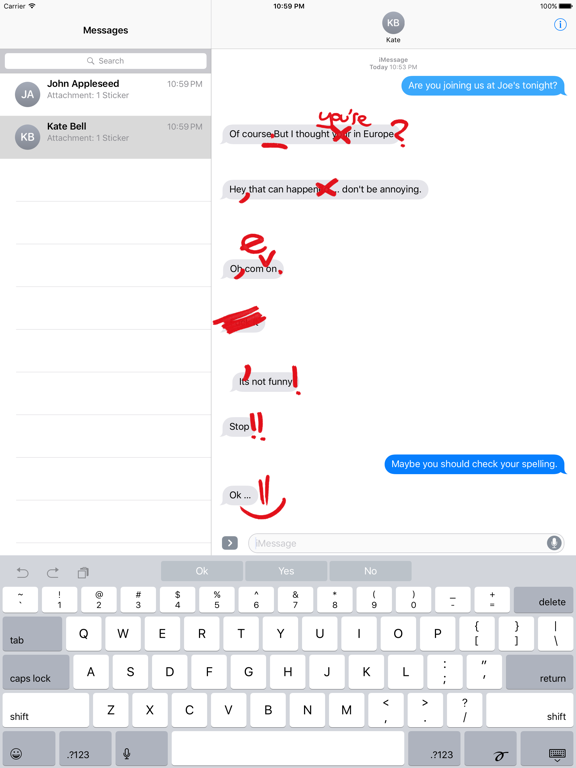 Screenshot #4 pour Redline – Correct the Errors in your Friends Texts
