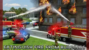 Captura 5 Rescate Fuego Camión Simulador Juego: 911 Bombero iphone