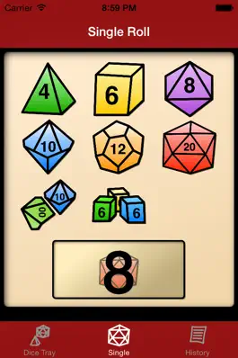 Game screenshot Dice Tray - RPG Dice Roller apk