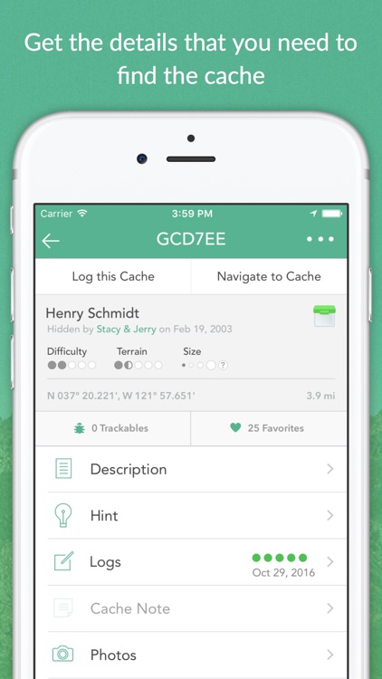 Cachly - Simple and powerful Geocaching for iPhone