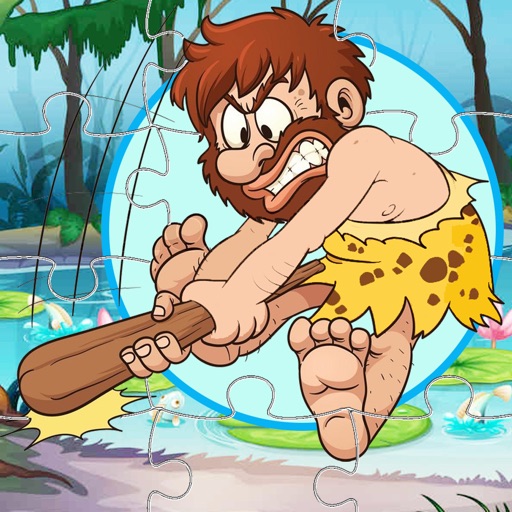 Puzzle Caveman Adventure Jigsaw Game For Kids icon