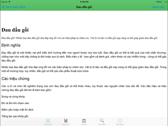 Sổ tay bệnh lý iPad screenshot