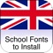 UK School Fonts To Install