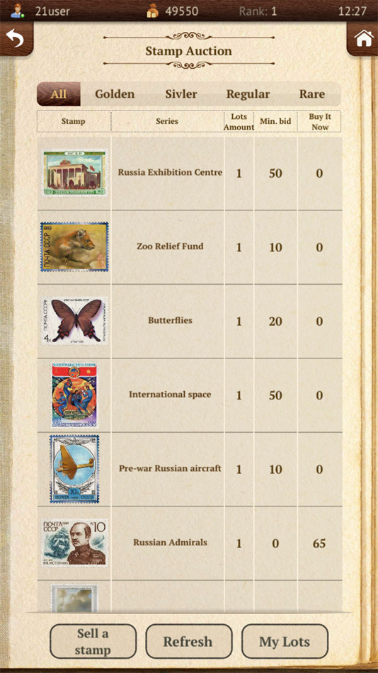 #4. Stamps Collector (iOS) Podle: Appscraft