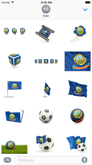 Idaho Flag Stickers