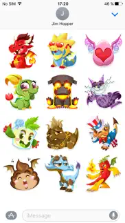 dragon city stickers iphone screenshot 2