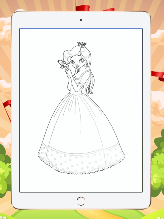 Screenshot #6 pour Princess enfants Livre coloriage pour enfant fille