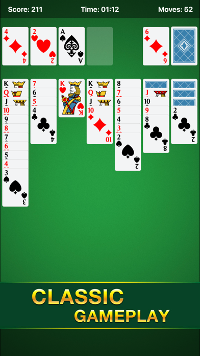 Screenshot #2 pour Solitaire - Le meilleur jeu de cartes gratuit!