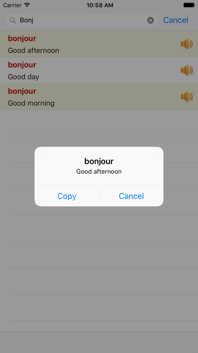 Screenshot #1 pour Francais Anglais Dictionnaire Gratuit Télécharger