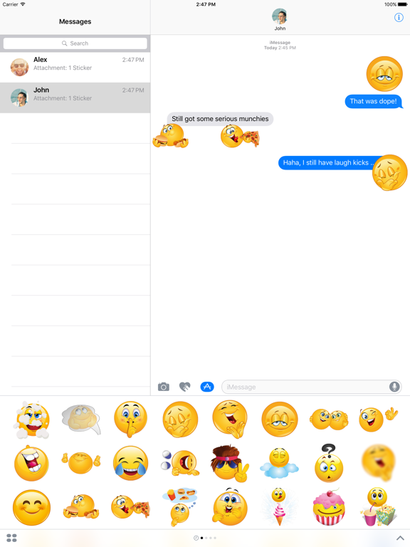 Screenshot #4 pour Weed Emoji for iMessage