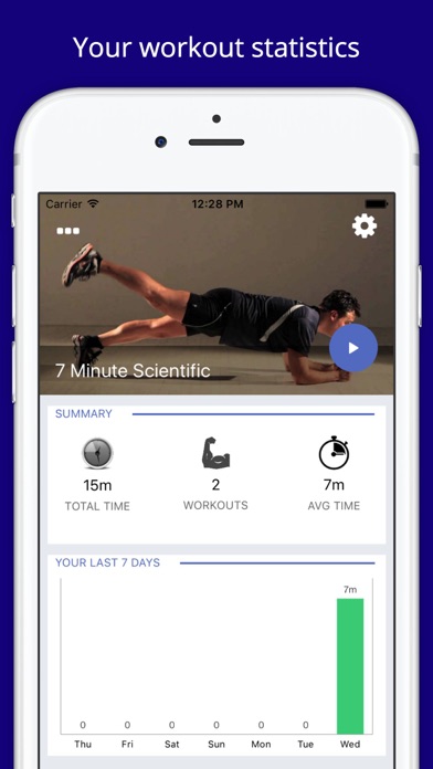 Screenshot #1 pour 7 Minute SCIENTIFIC Workout Challenge Free