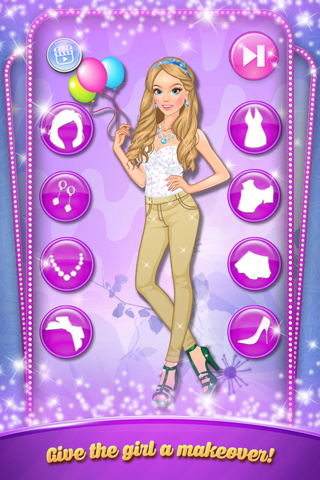 Girl and Balloons - Dress Up Game For Little Girls screenshot 2