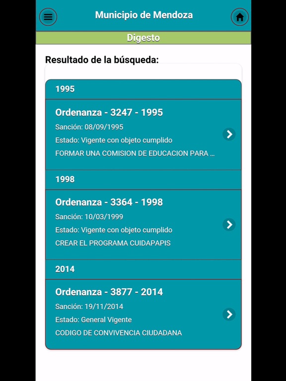 Screenshot #4 pour Ciudad de Mendoza - Digesto