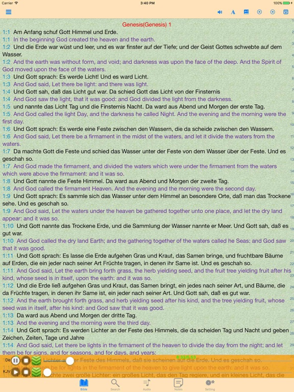 Screenshot #4 pour German-English Luther Holy Bible Audio Book