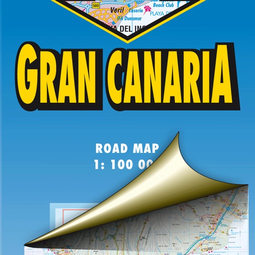 Gran Canaria. Road map. icon