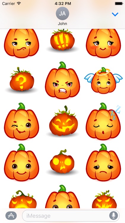 Happy Halloween Pumpkin Sticker Pack 02