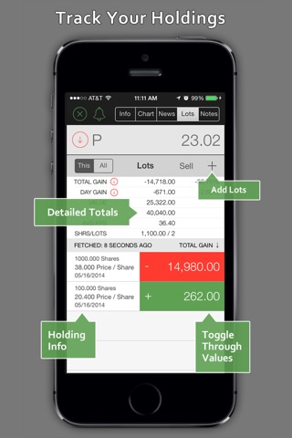 StockWatch - Portfolio Tracking & Stock Quotes screenshot 3