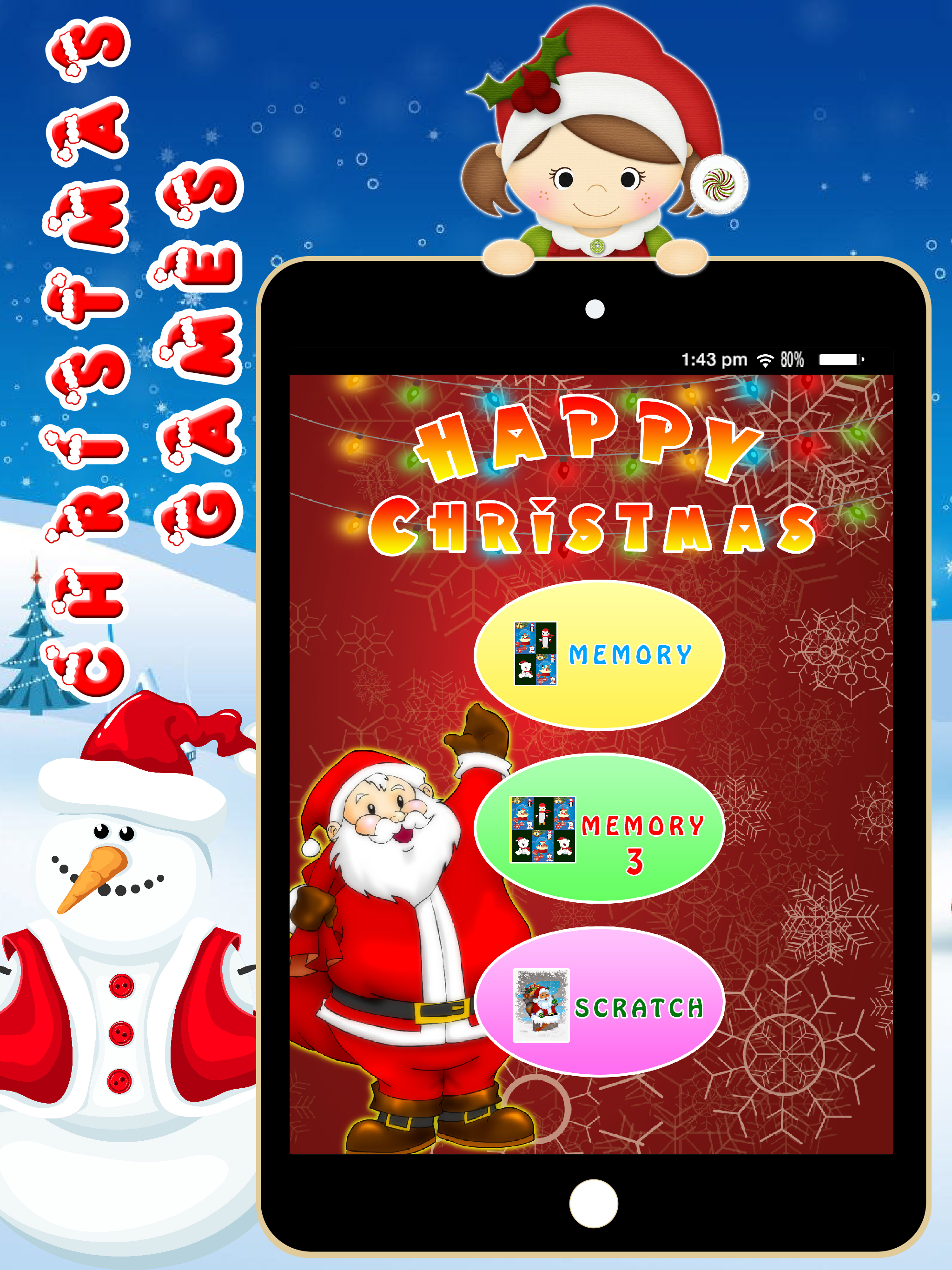 Kids santa Game - Christmas Party for Toddler