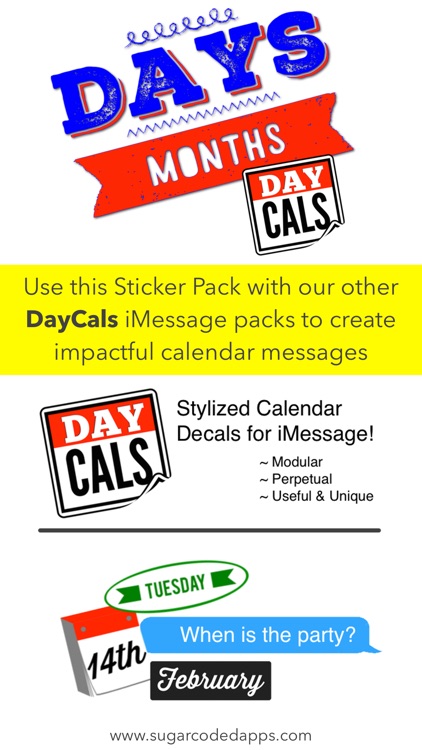 DayCals: Days & Months Calendar Stickers screenshot-4