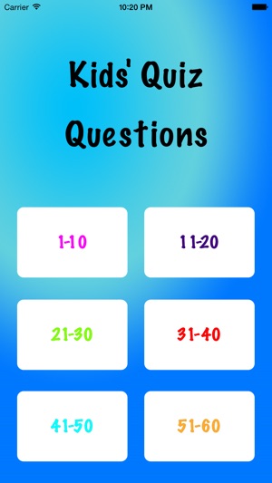Kids' Quiz Questions
