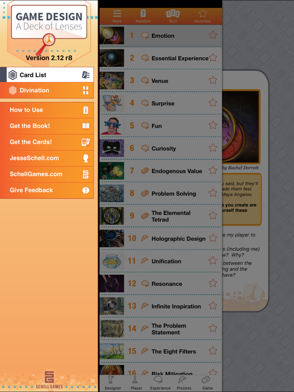 Screenshot #6 pour The Art of Game Design: a Deck of Lenses
