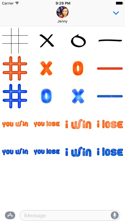 XOX Game Stickers for iMessage