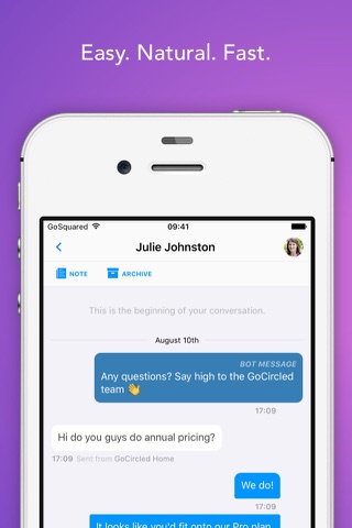 Inbox - Live Chat by GoSquared screenshot 2