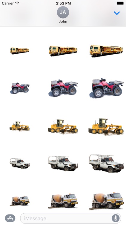 Car Truck Digger Stickers screenshot-2