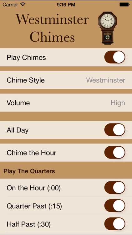 Westminster Chimes Standard