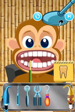 Clumsy Monkey Dentist Saga - awesome kids teeth doctor screenshot 2