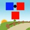In the game, the player controls the rotation of the box, make sure to catch one block of the same color