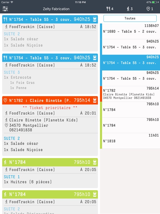 Zelty Écran de Fabrication