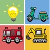 Vehicles Transportation Remember Matching Kid Game - iPhoneアプリ