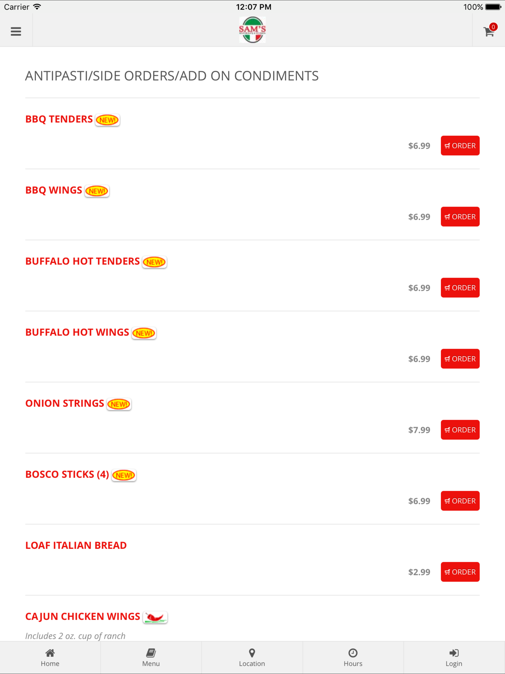SAMS Ristorante & Pizzeria screenshot 5