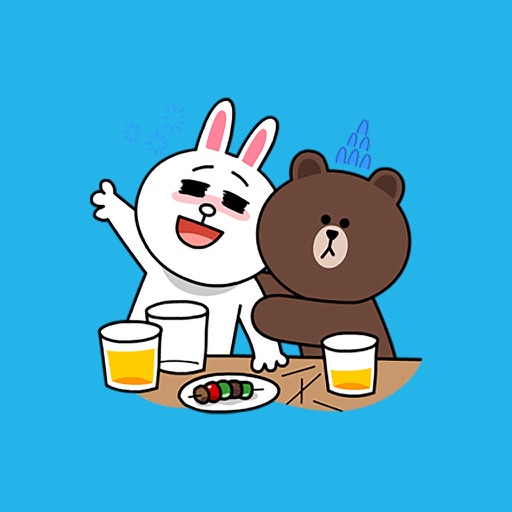 Bear and Bunny Lovey Dovey Stickers for iMessage icon