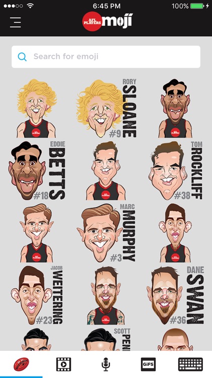 AFL Players Moji