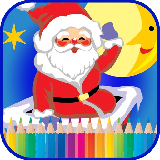 Christmas coloring book games for kids Icon