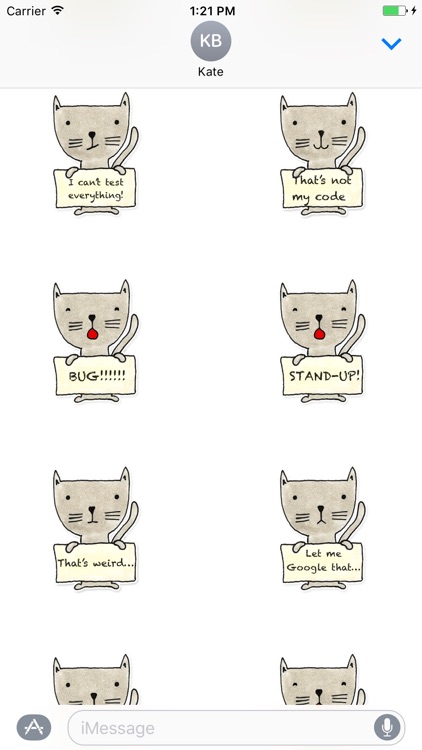 Developer iMessage stickers