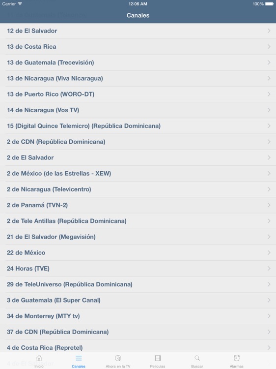 Televisión de El Salvador Guía para iPad