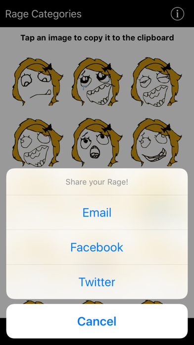 RageToSMS - Rage Faces Emoji Texting & SMS Screenshot 2