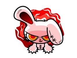 Angry Rabbit Stickers