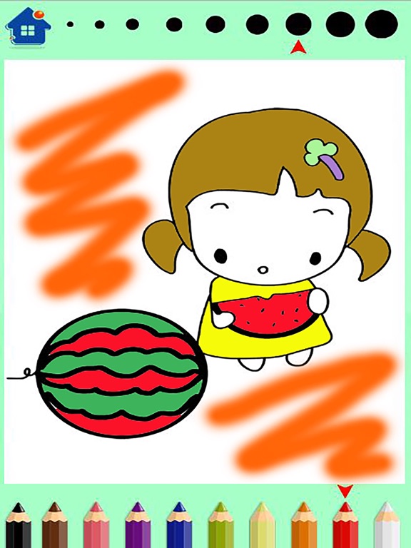 A Little princess girls-Coloring book iPad screenshot