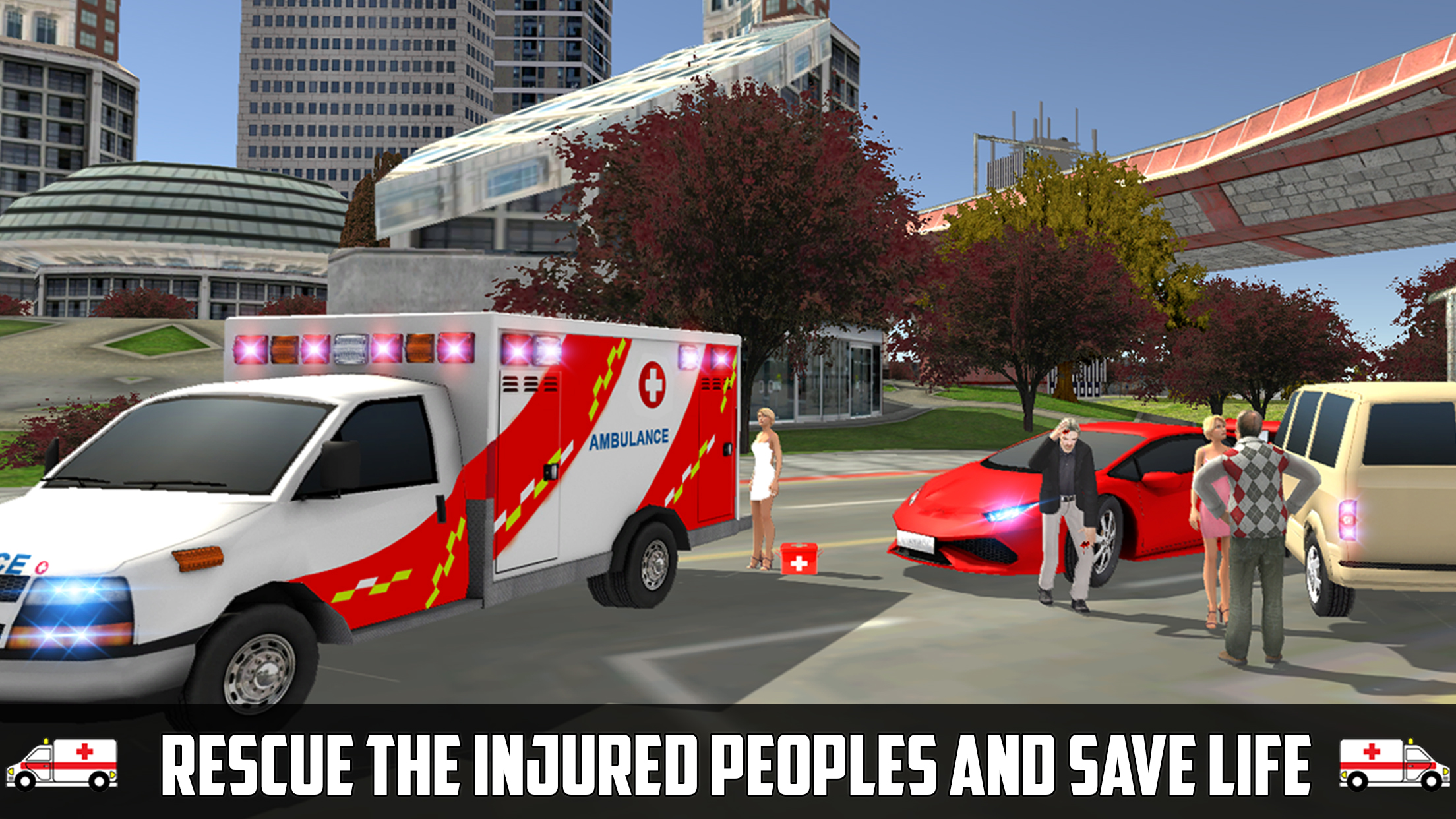 Ambulance Games Driving Sim 3D screenshot 5