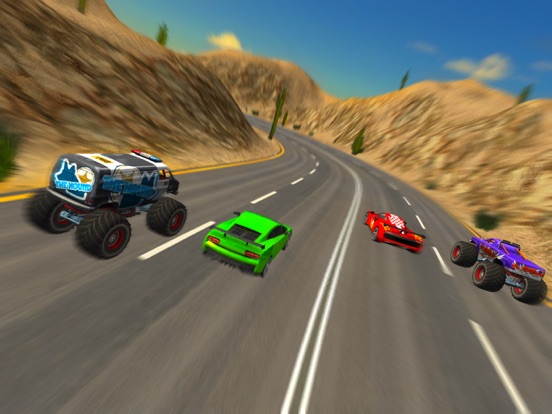 Crazy Car vs Monster Truck Racer 3D iPad screenshot