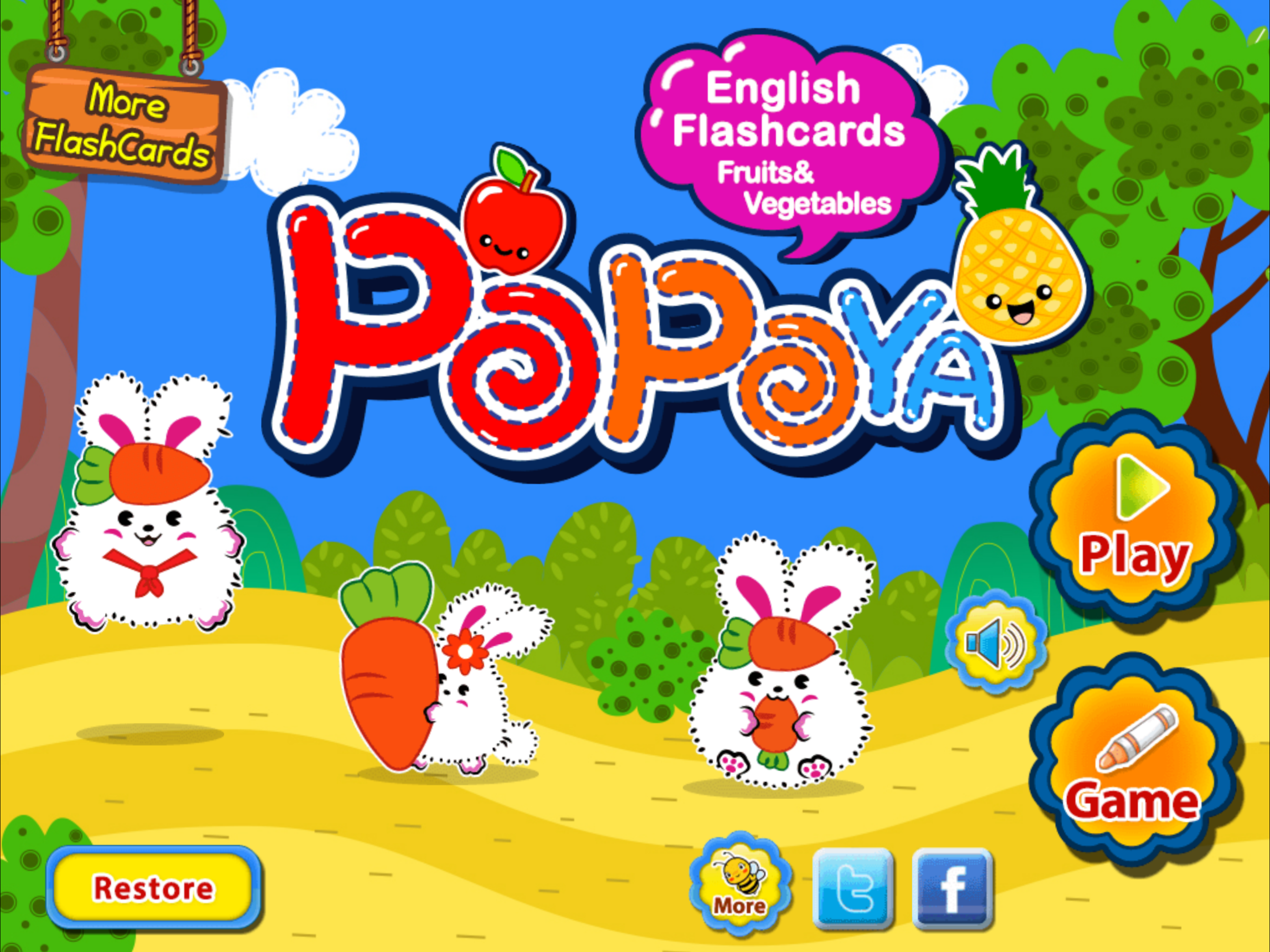 ABC Fruits & Vegetables English Flashcards screenshot 10